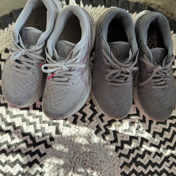 ASICS Wome Running Shoes Gel Gray Navy Sz 8 Bundle of Three GREAT DEAL! - Picture 10 of 13